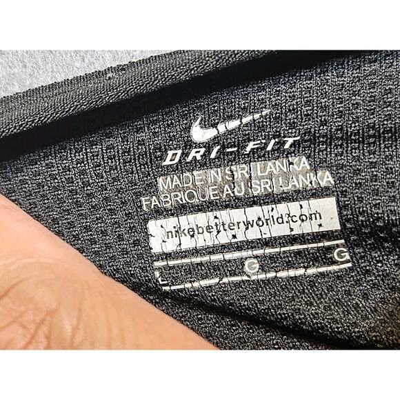 Nike Tank Women’s Large Black Dri-Fit Racerback Running Athleisure Hiking Top - Picture 4 of 7